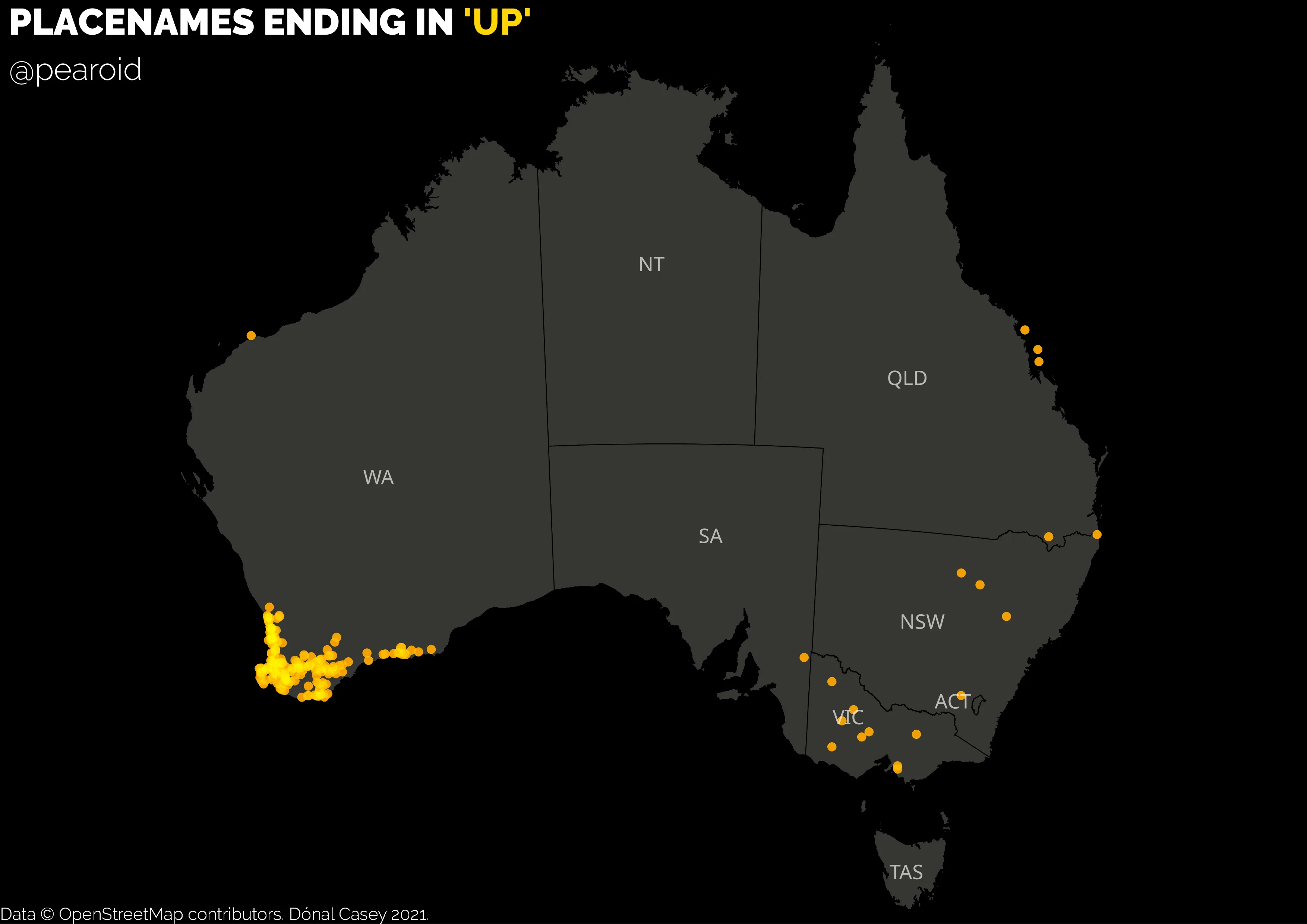 Place Names Ending in 'Up'