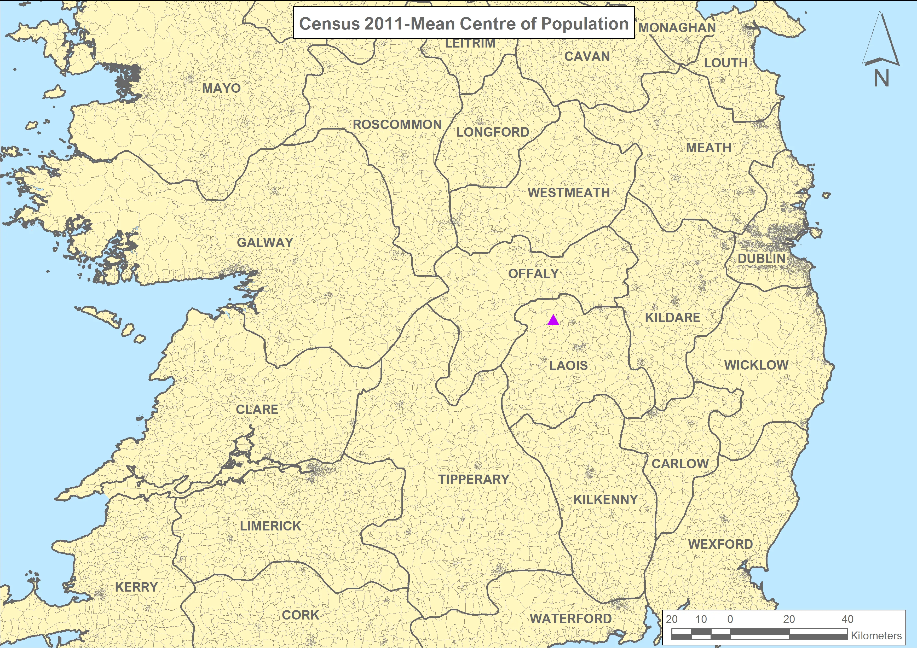 Mean Population Centre, Ireland