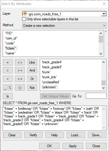 Select by Attributes