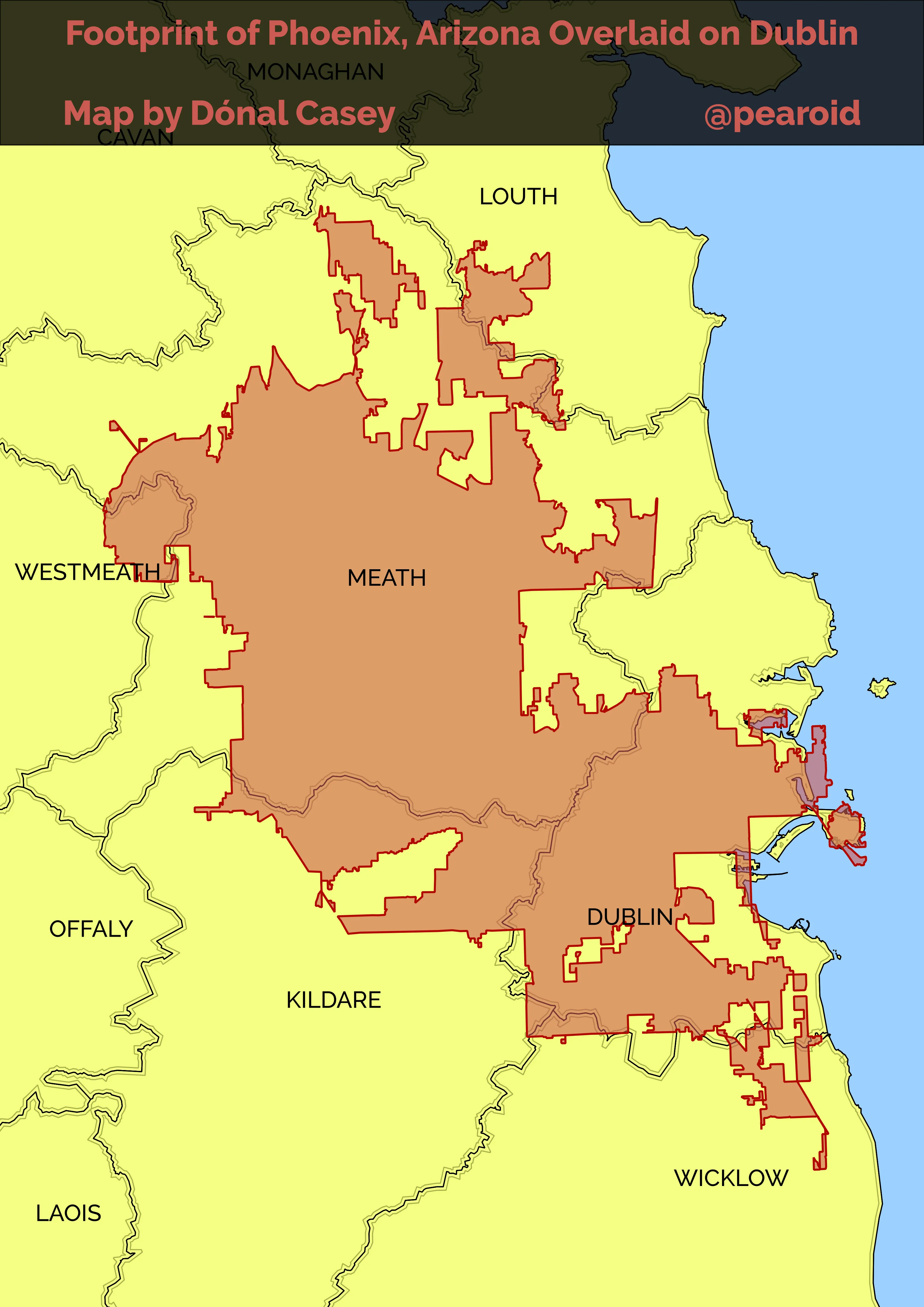 Phoenix Overlaid on Dublin