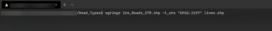 Reproject to ITM